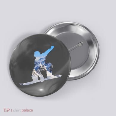 Snow Ski Boarding Sport Button