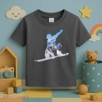 Snow Ski Boarding Sport Toddler T-Shirt thumb 3