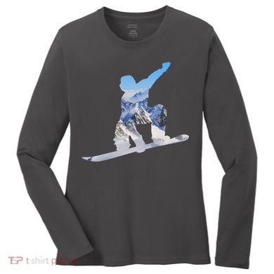 Snow Ski Boarding Sport Women's Long Sleeve Shirt
