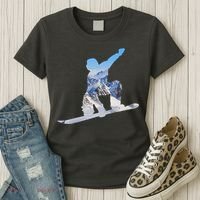 Snow Ski Boarding Sport Women's T-Shirt thumb 3