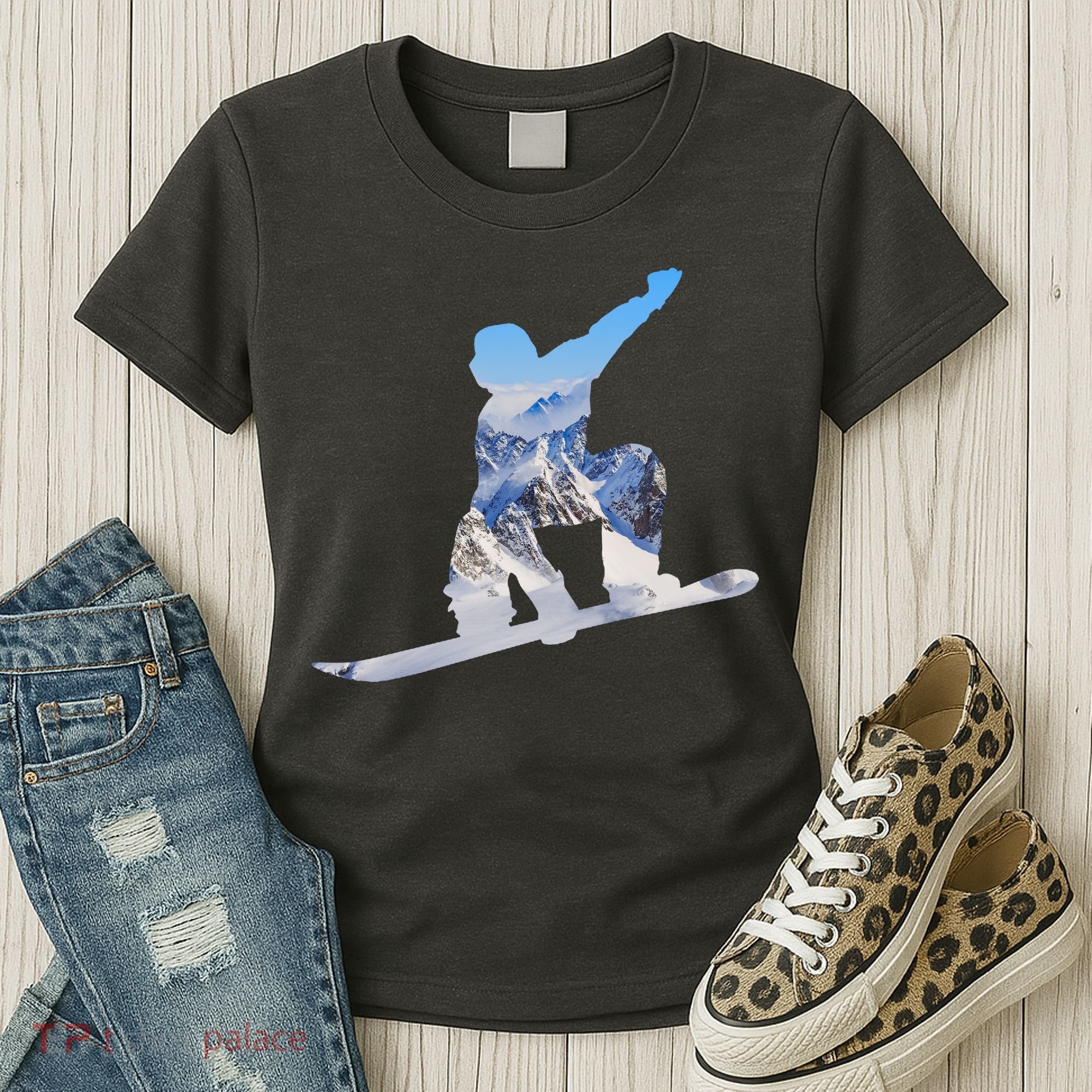 Snow Ski Boarding Sport Women's T-Shirt