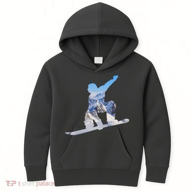 Snow Ski Boarding Sport Kids Hoodie