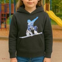 Snow Ski Boarding Sport Kids Hoodie thumb 3