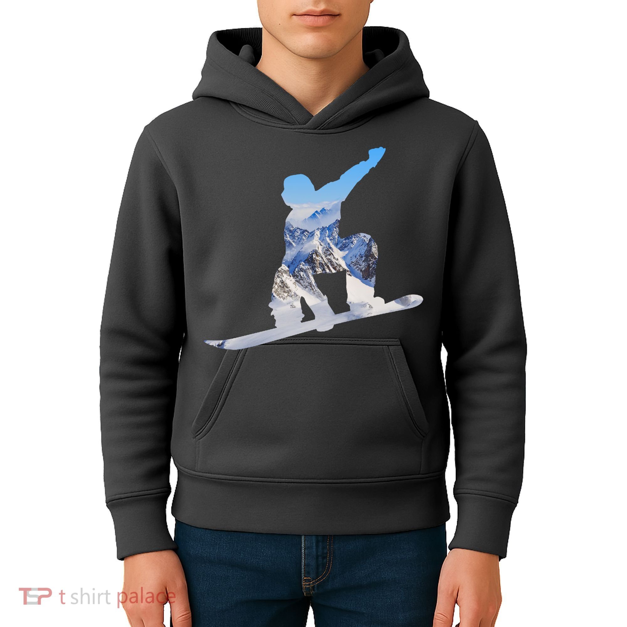 Snow Ski Boarding Sport Kids Hoodie