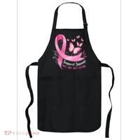 Support Squad Breast Cancer Awareness Pink Ribbon Butterfly Apron thumb 0