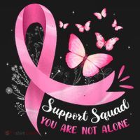 Support Squad Breast Cancer Awareness Pink Ribbon Butterfly Coaster thumb 2