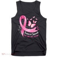 Support Squad Breast Cancer Awareness Pink Ribbon Butterfly Tank Top thumb 0