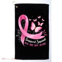 Support Squad Breast Cancer Awareness Pink Ribbon Butterfly Golf Towel thumb 0
