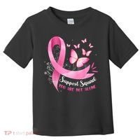 Support Squad Breast Cancer Awareness Pink Ribbon Butterfly Toddler T-Shirt thumb 0
