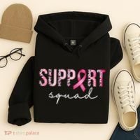 Support Squad Breast Cancer Leopard Ribbon Hoodie thumb 4
