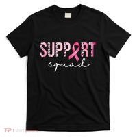 Support Squad Breast Cancer Leopard Ribbon T-Shirt thumb 0