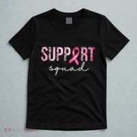 Support Squad Breast Cancer Leopard Ribbon T-Shirt thumb 5