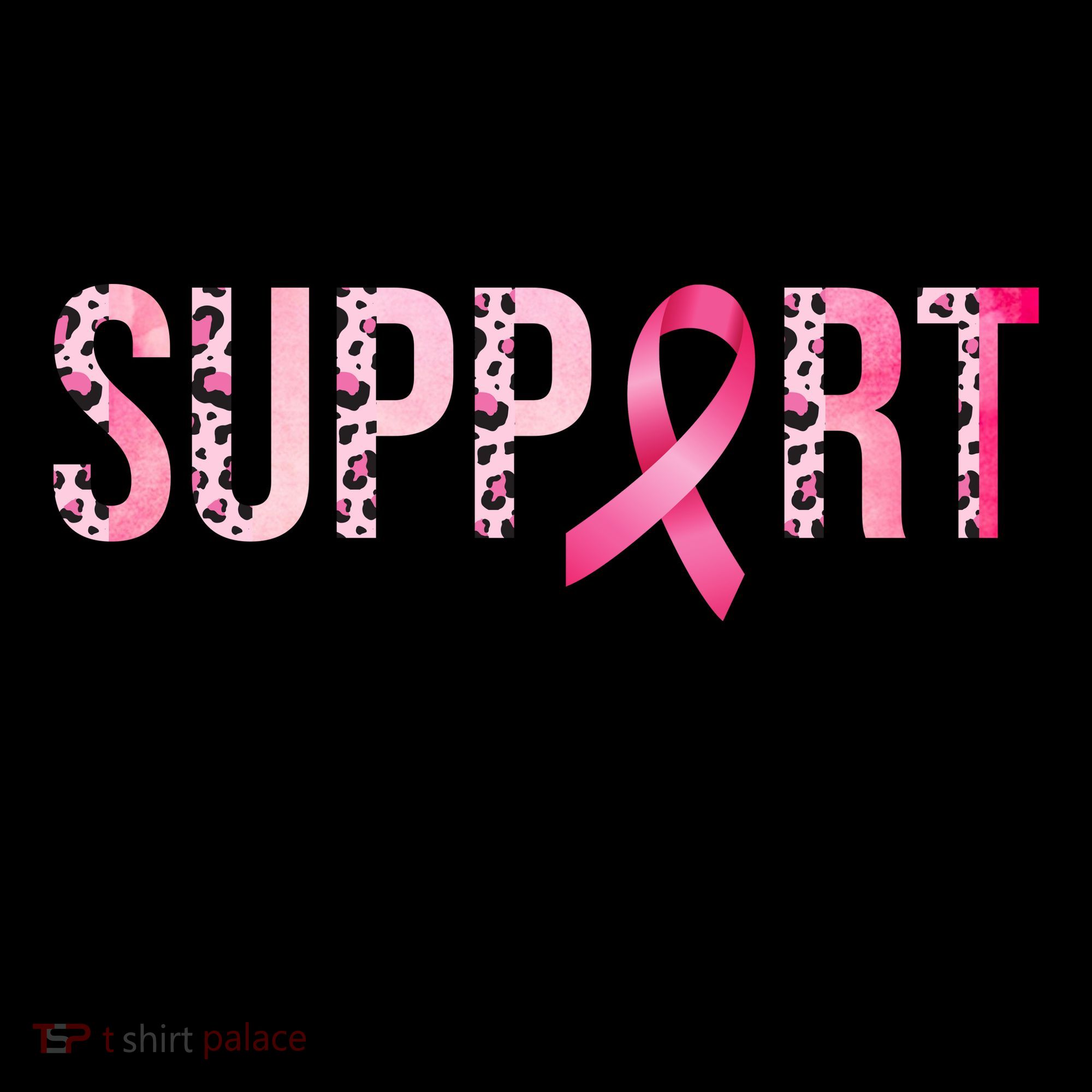 Support Squad Breast Cancer Leopard Ribbon Coffee Mug