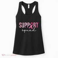 Support Squad Breast Cancer Leopard Ribbon Women's Tank Top thumb 0