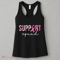 Support Squad Breast Cancer Leopard Ribbon Women's Tank Top thumb 3