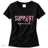Support Squad Breast Cancer Leopard Ribbon Women's T-Shirt thumb 0
