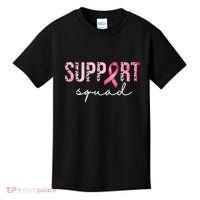 Support Squad Breast Cancer Leopard Ribbon Kids T-Shirt thumb 0