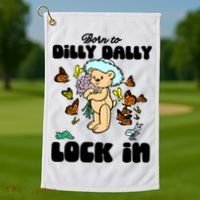 Shithead Steve Born To Dilly Dally Forced To Lock In Golf Towel thumb 1