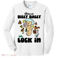 Shithead Steve Born To Dilly Dally Forced To Lock In Kids Long Sleeve Shirt thumb 0