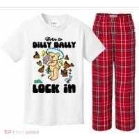 Shithead Steve Born To Dilly Dally Forced To Lock In Kids Plaid Pajama Set thumb 0