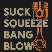 Suck Squeeze Bang Blow 4 Stroke Cycle Vintage T-Shirt thumb 7