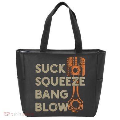 Suck Squeeze Bang Blow 4 Stroke Cycle Vintage Tote Bag