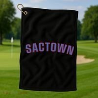 Sactown Sacramento Basketball Golf Towel thumb 1