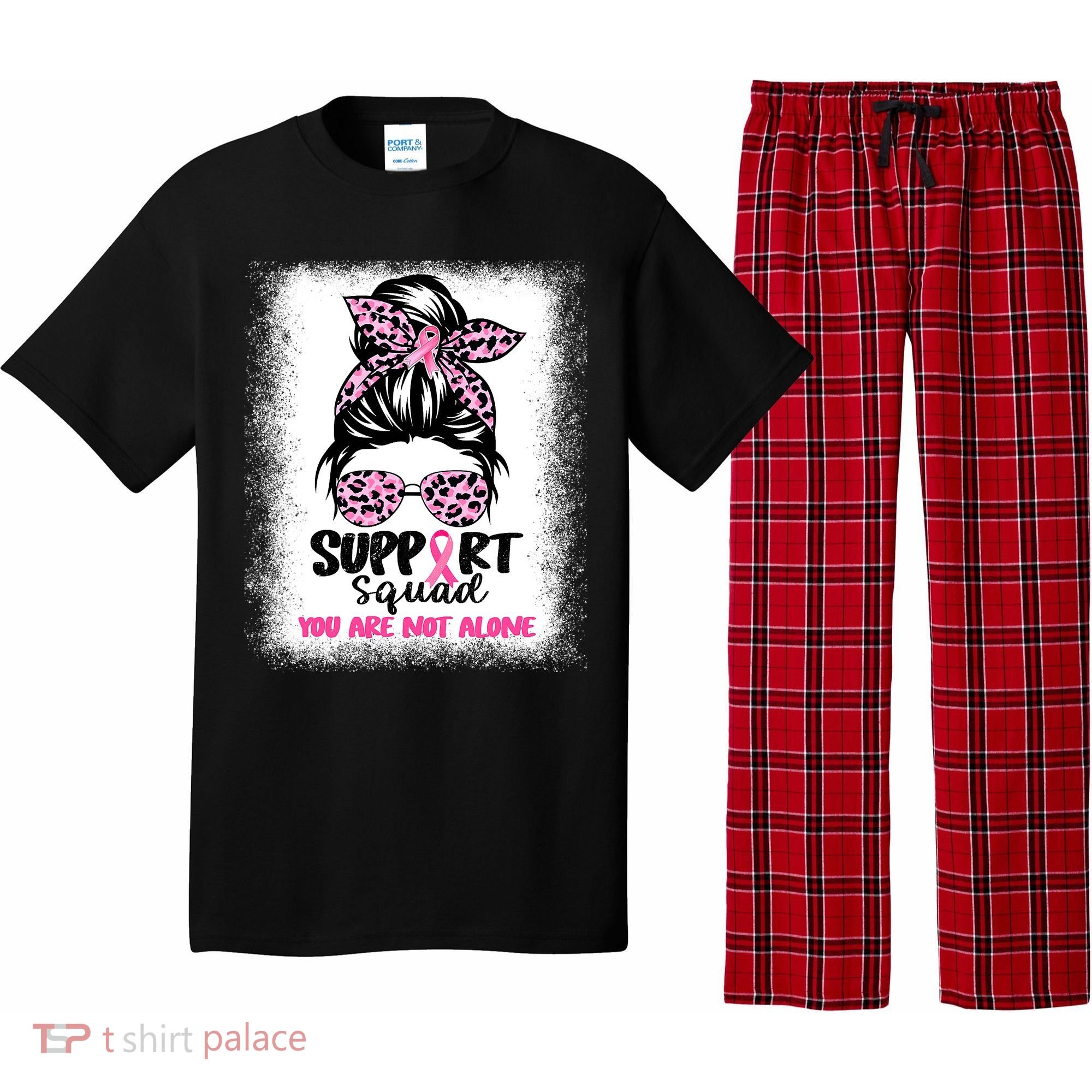 Support Squad Breast Cancer Awareness Pajama Set