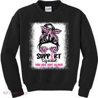 Support Squad Breast Cancer Awareness Kids Sweatshirt thumb 0