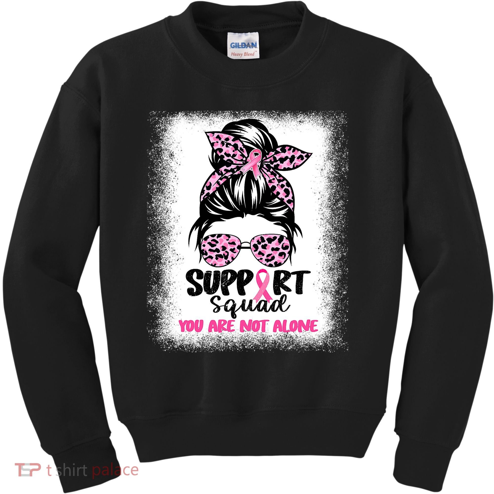 Support Squad Breast Cancer Awareness Kids Sweatshirt
