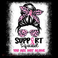 Support Squad Breast Cancer Awareness Kids Sweatshirt thumb 2