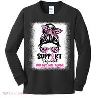 Support Squad Breast Cancer Awareness Kids Long Sleeve Shirt thumb 0