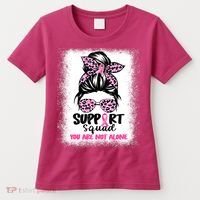 Support Squad Breast Cancer Awareness Women's T-Shirt thumb 0