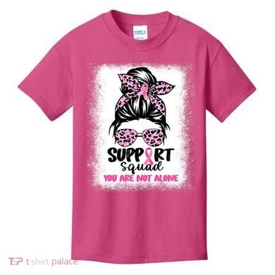 Support Squad Breast Cancer Awareness Kids T-Shirt