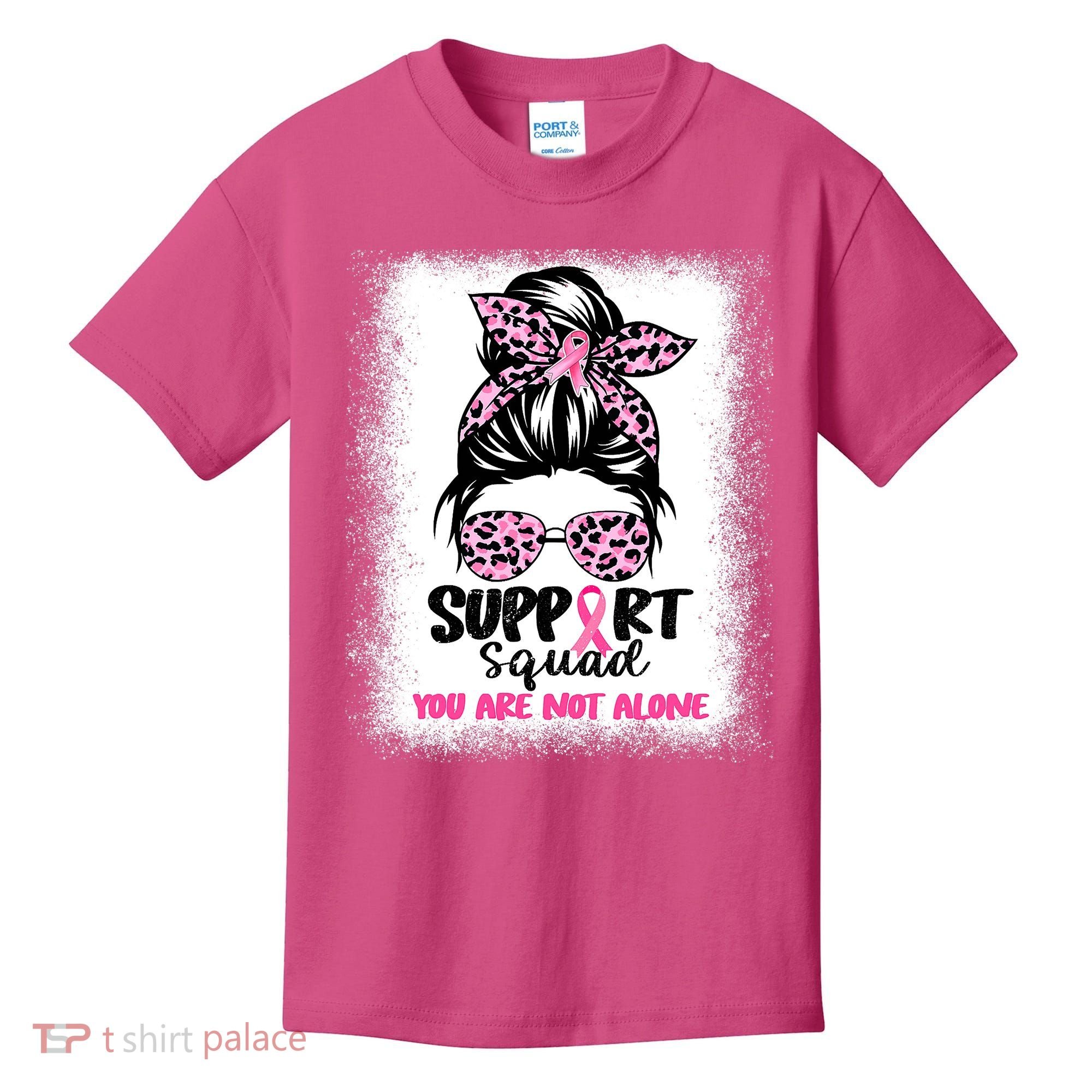 Support Squad Breast Cancer Awareness Kids T-Shirt