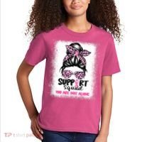 Support Squad Breast Cancer Awareness Kids T-Shirt thumb 2