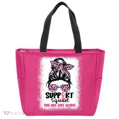 Support Squad Breast Cancer Awareness Tote Bag
