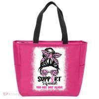 Support Squad Breast Cancer Awareness Tote Bag thumb 0