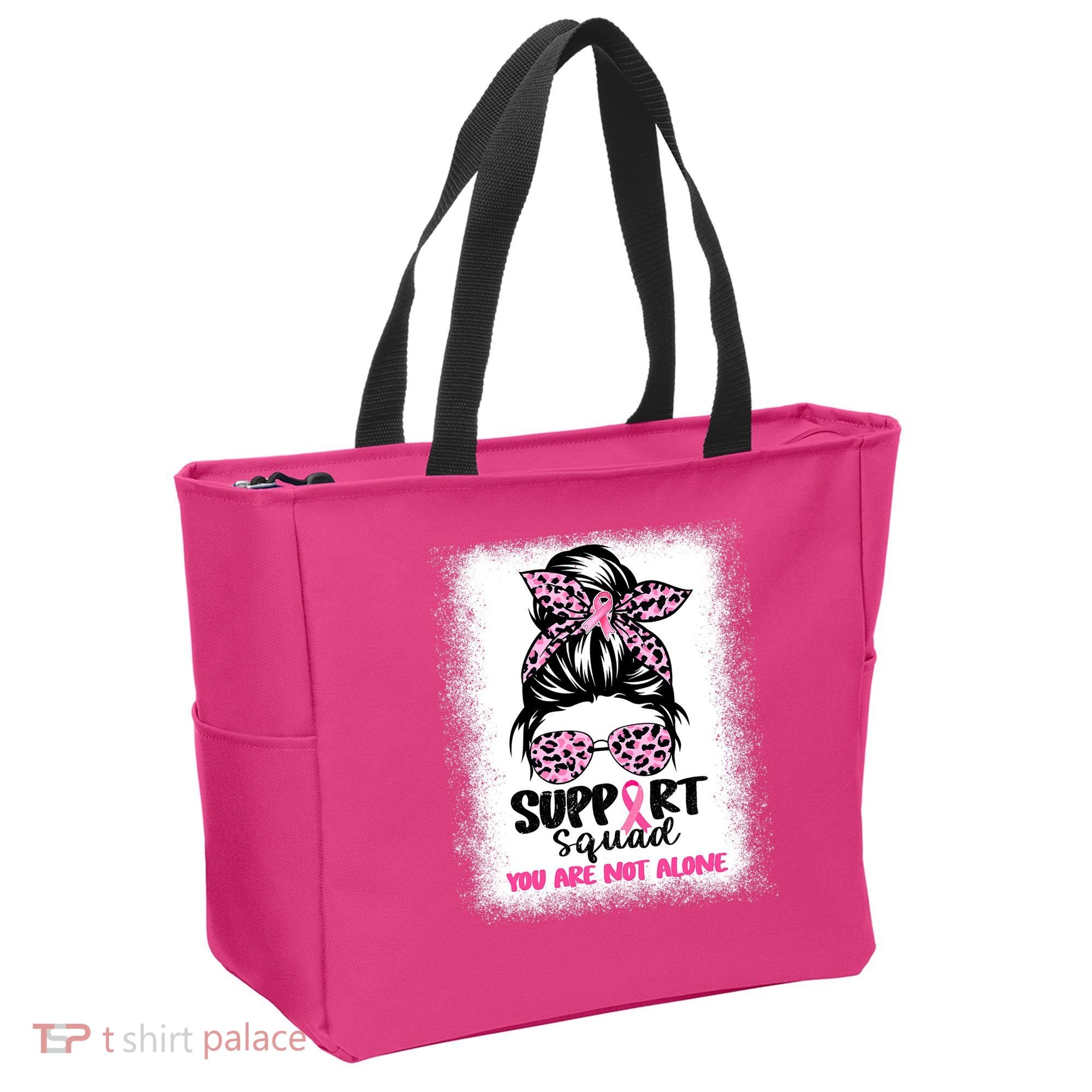 Support Squad Breast Cancer Awareness Tote Bag