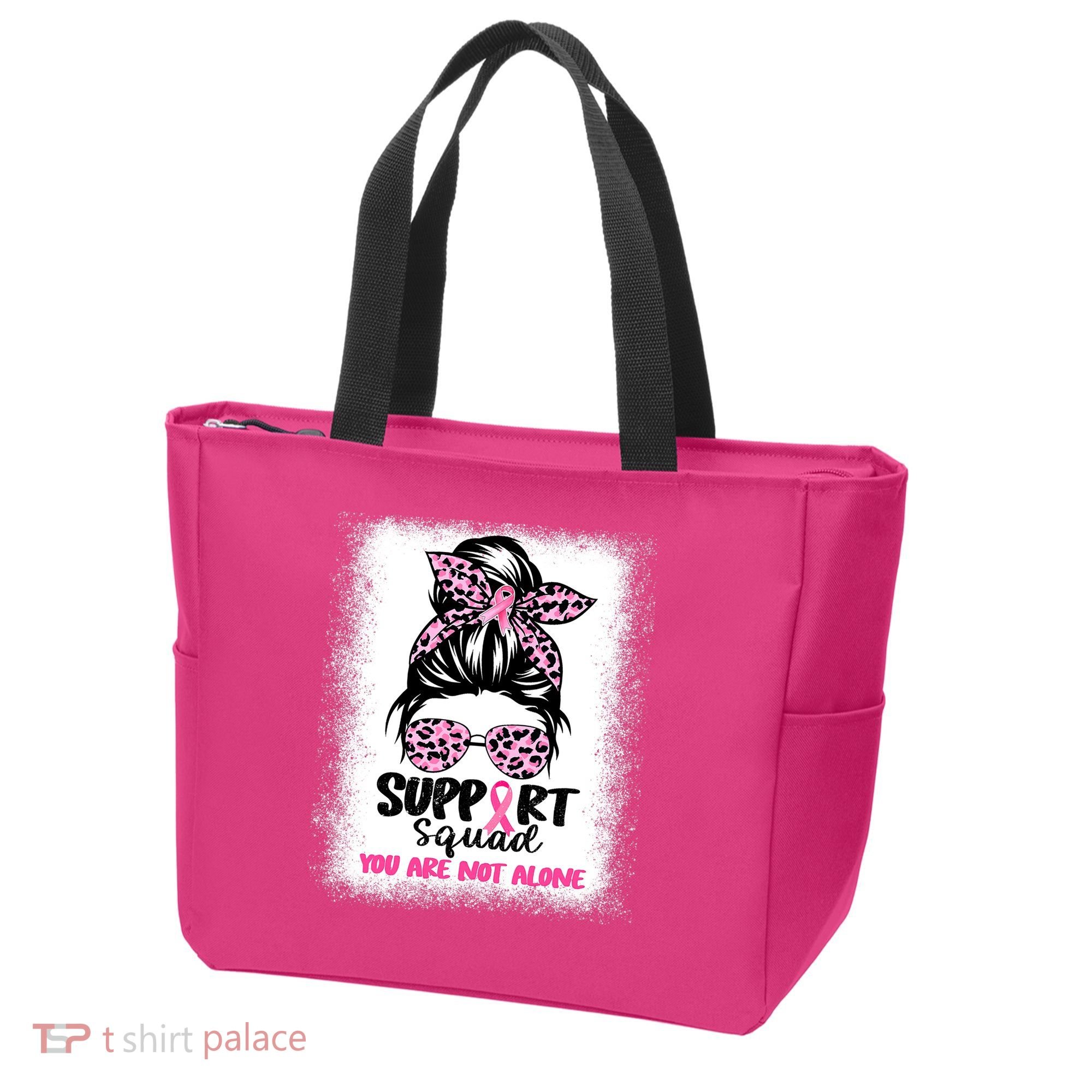 Support Squad Breast Cancer Awareness Tote Bag
