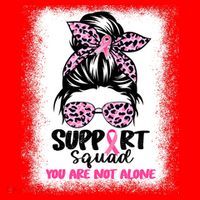 Support Squad Breast Cancer Awareness Santa Hat thumb 1