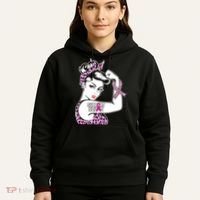 Support Squad Breast Cancer Warrior Pink Ribbon Leopard Hoodie thumb 5