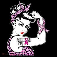 Support Squad Breast Cancer Warrior Pink Ribbon Leopard Baby Bodysuit thumb 2