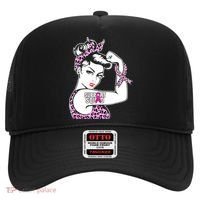 Support Squad Breast Cancer Warrior Pink Ribbon Leopard Hat thumb 0