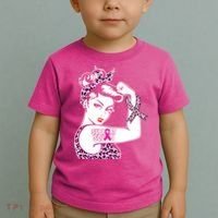 Support Squad Breast Cancer Warrior Pink Ribbon Leopard Toddler T-Shirt thumb 2