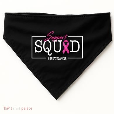 Support Squad Breast Cancer USA-Made Doggie Bandana