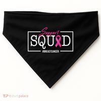 Support Squad Breast Cancer USA-Made Doggie Bandana thumb 0