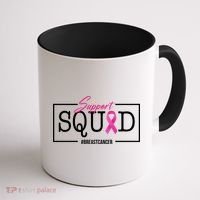 Support Squad Breast Cancer Coffee Mug thumb 1