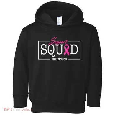 Support Squad Breast Cancer Toddler Hoodie