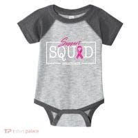 Support Squad Breast Cancer Infant Baby Jersey Bodysuit thumb 0